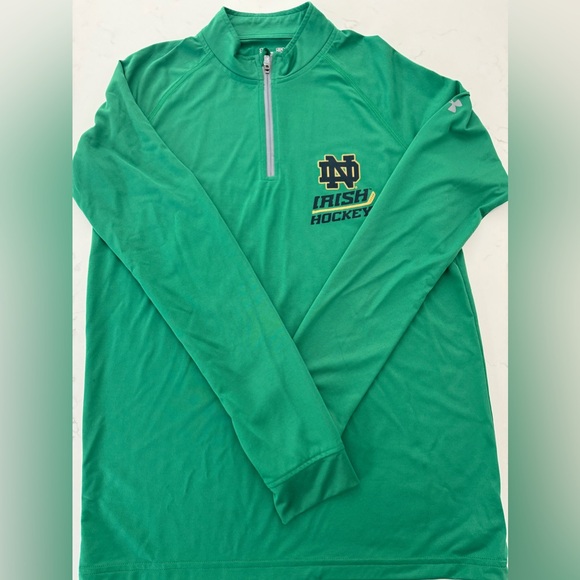 Under Armour Other - NWOT Notre Dame Under Armour Men's Small HeatGear 1/4 Zip Lightweight Jacket